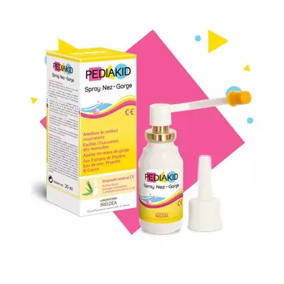Pediakid spray nez gorge 20ml + 2 embouts