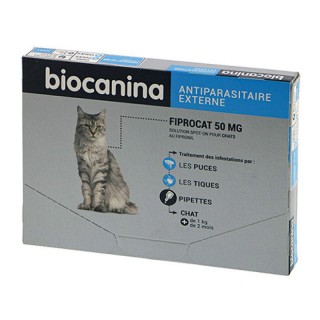 Biocanina FiproCat 50mg chat - 3 pipettes