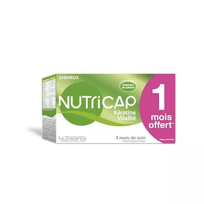 Nutricap Cheveux Kératine Vitalité 3 mois de cure