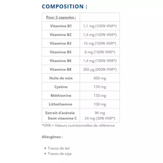 Nutricap Cheveux Kératine Vitalité 3 mois de cure