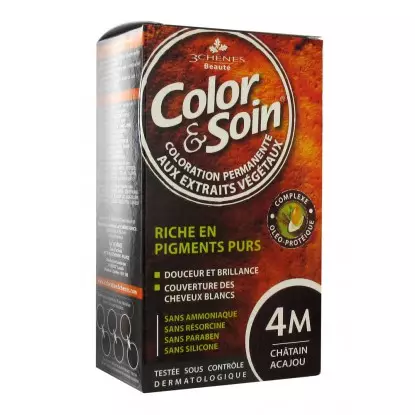 Les 3 Chênes Color & Soin châtain acajou 4M