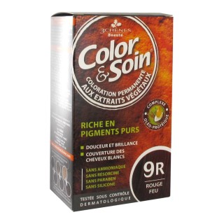 Les 3 Chênes Color & Soin rouge feu 9R