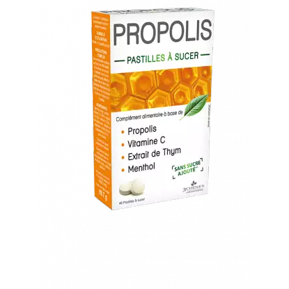 Les 3 Chênes Propolis - 40 pastilles à sucer
