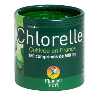 Chlorelle Flamant Vert 180 Comprimés à 500mg