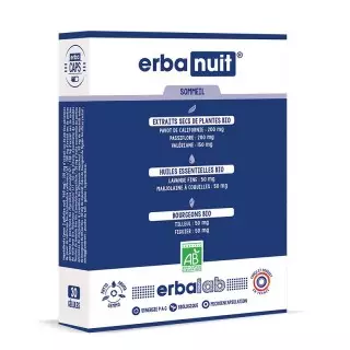 Erbalab Erbanuit sommeil - 30 gélules