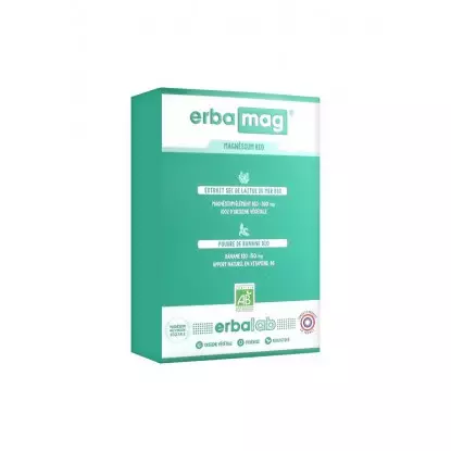 Erbalab Erbamag - Magnésium bio - 45 gélules