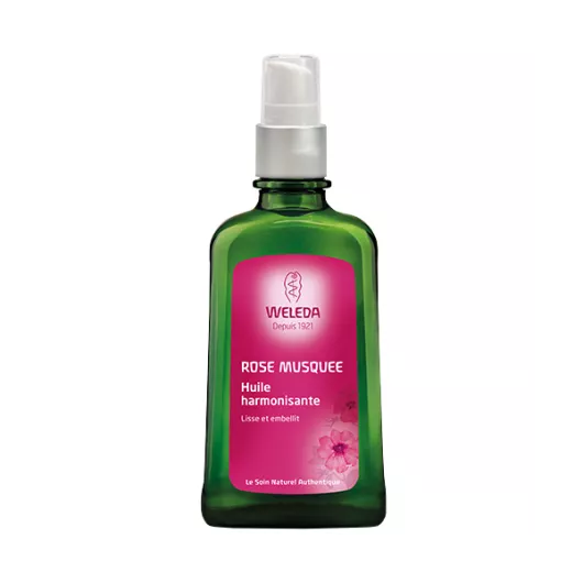 Weleda Huile harmonisante à la Rose musquée - Flacon pompe de100 ml