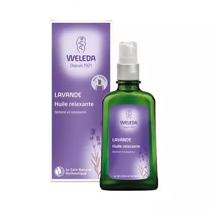 Weleda Huile relaxante à la lavande - Flacon pompe de100 ml