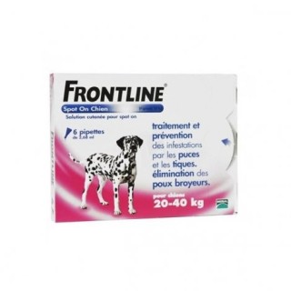 Frontline spot on chien 20-40 kg bte de 6