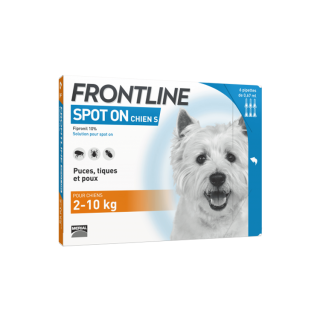 Frontline spot on chien 2-10 kg bte de 6