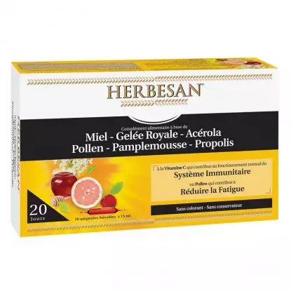 Herbesan Système Immunitaire - 20 ampoules