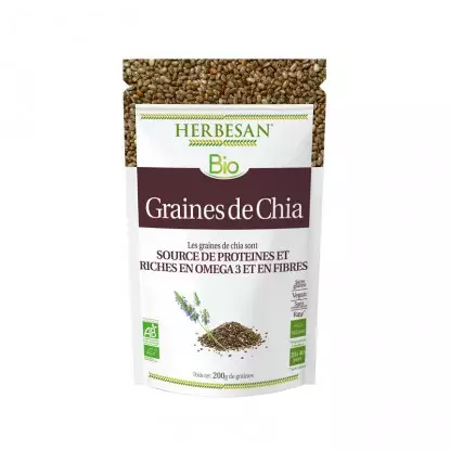 Herbesan Graines de Chia Bio - Sachet de 200g