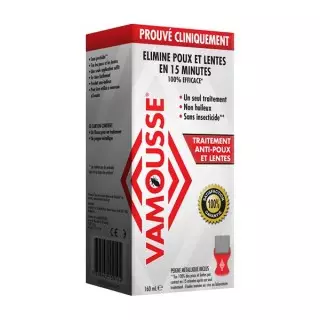 Vamousse Mousse anti-poux et lentes - 160ml