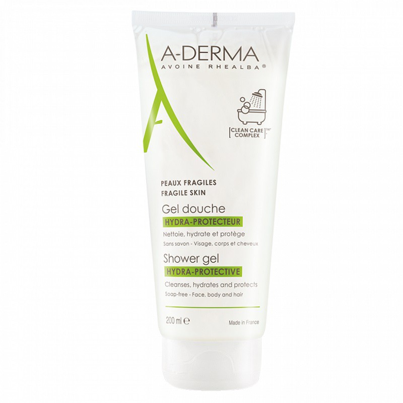 A Derma Gel Douche Hydra protecteur Visage Corps Et Cheveux 200ml
