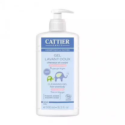 Cattier Gel lavant doux bébé Bio - 500ml