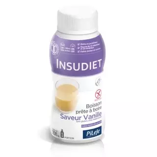 Insudiet Boisson prête à boire vanille 3 x 200 ml