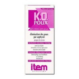 KO Poux Gel creme anti poux 100ml + peigne 