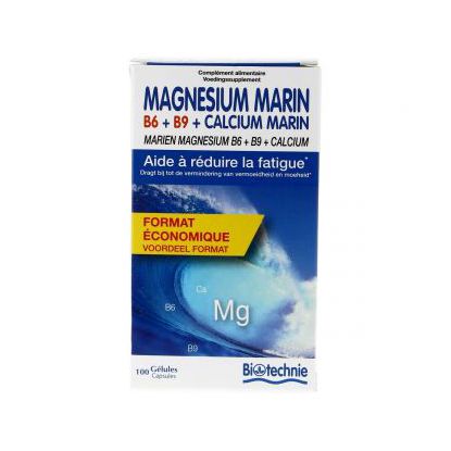 Magnesium + calcium 100 gélules Biotechnie