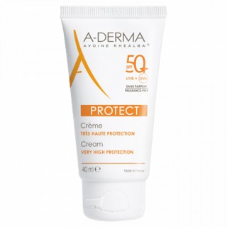A Derma Protect Crème solaire SPF 50+ sans parfum - 40 ml