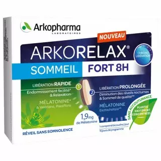 Arkopharma Arkorelax sommeil fort 8 heures - 15 comprimés
