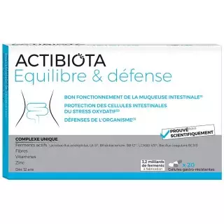 Cooper Actibiota équilibre et défense - 20 gélules