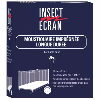 Cooper Insect Ecran moustiquaire imprégnée longue durée lit bébé