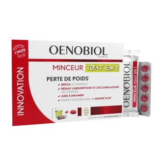 Oenobiol Coffret minceur tout en 1 - 30 sticks + 60 comprimés