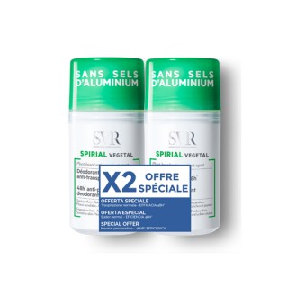 SVR Spirial végétal déodorant anti-transpirant 48h - Lot de 2 x 50ml