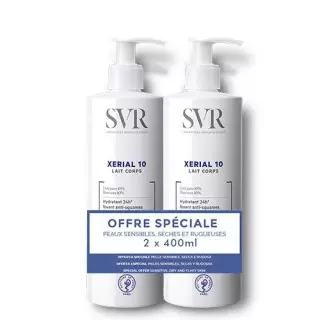 SVR Xérial 10 lait corps - Lot de 2 x 400ml