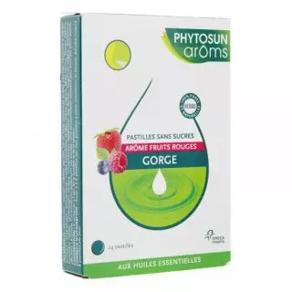 Phytosun Arôms pastilles sans sucre gorge - 24 pastilles