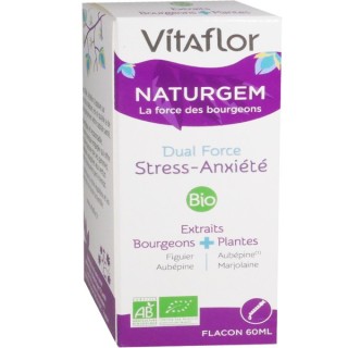 Vitaflor Naturgem Dual Force stress anxiété Bio - 60ml