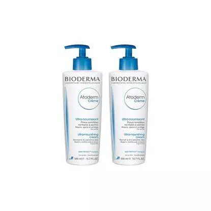 Bioderma Atoderm Crème Nourissante Sans Parfum Peaux Sensibles 500ml Duo 