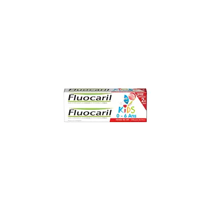 Fluocaril Dentifrice Kids 2/6 Fraise Duo