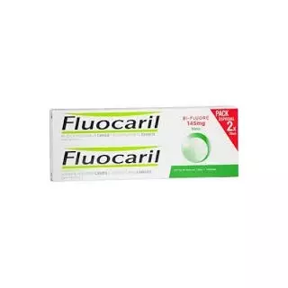 Fluocaril dentifrice menthe lot de 2 tube de 75ml