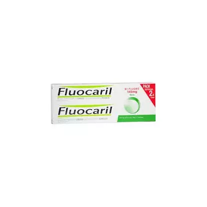 Fluocaril dentifrice menthe lot de 2 tube de 75ml