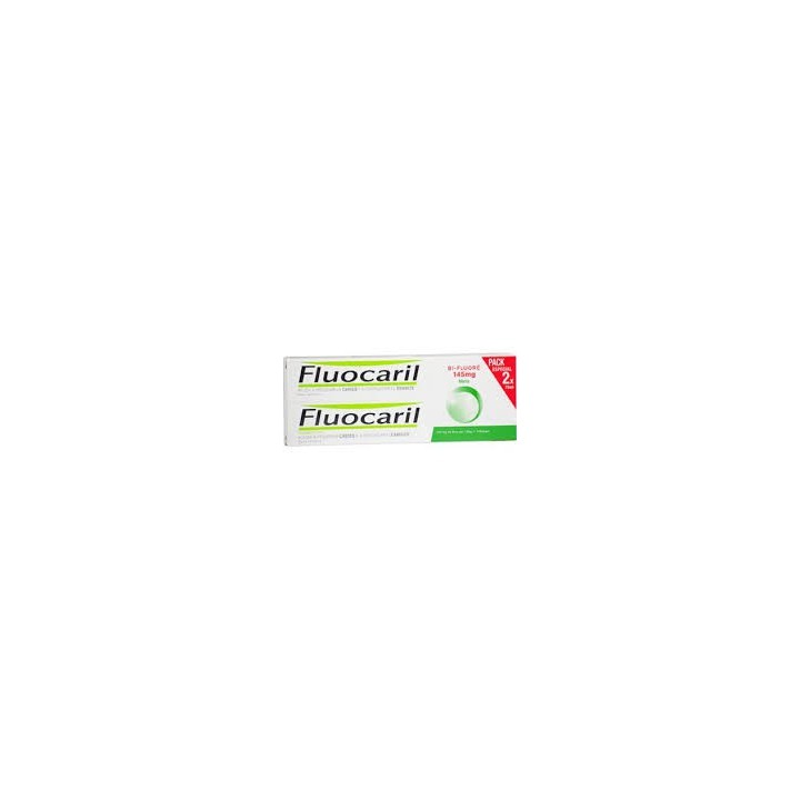 Fluocaril dentifrice menthe lot de 2 tube de 75ml