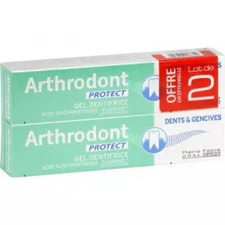 Arthrodont protect gel dentifrice 2x75ml