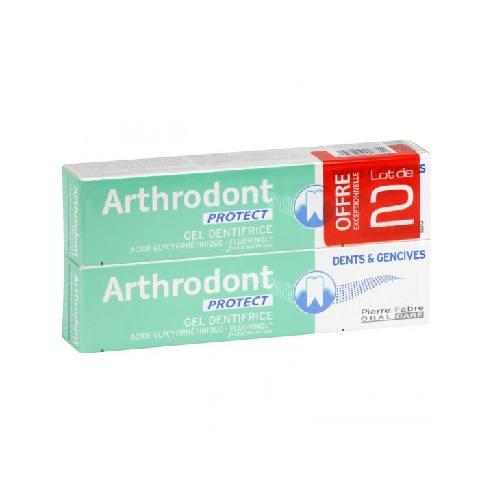Arthrodont protect gel dentifrice 2x75ml
