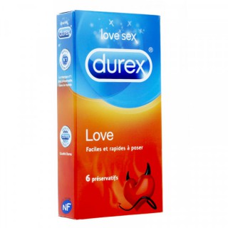 DUREX Préservatifs Love boîte de 6