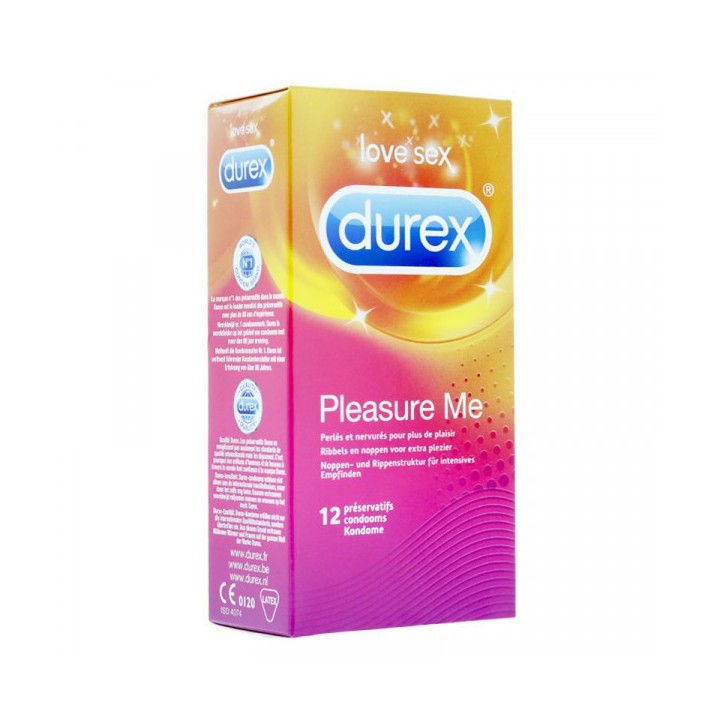 Durex Preservatif Pleasure Max 12