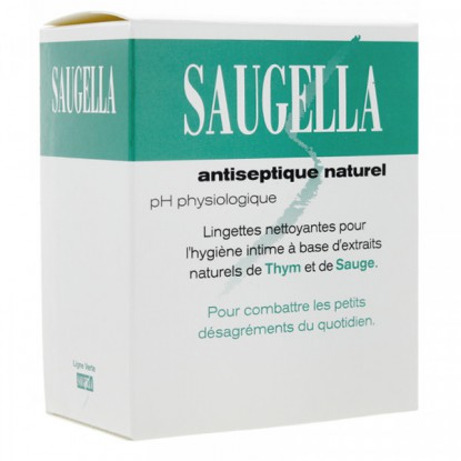 Saugella Antiseptique Boite de 15 Lingettes 