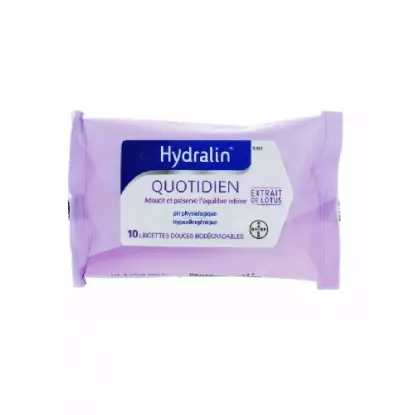 Hydralin quotidien Lingettes Intimes 10 Lingettes