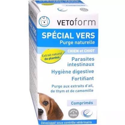 Vetoform Spécial Vers Chien 30 Comprimés