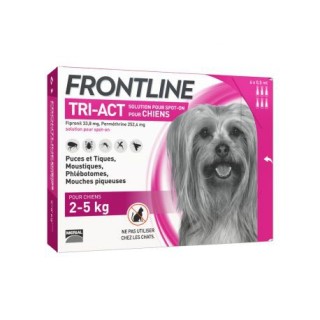 Frontline TRI-ACT Chiens 2-5 kg 6 pipettes