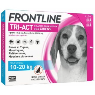Frontline TRI-ACT Chiens 10-20 kg 6 pipettes