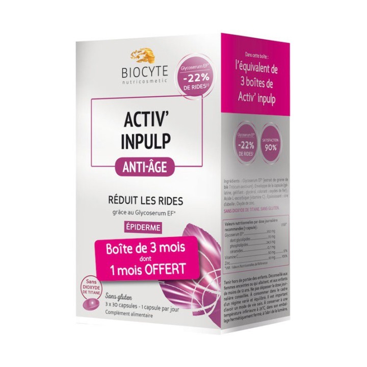 Biocyte Activ' Inpulp - 3 x 30 capsules