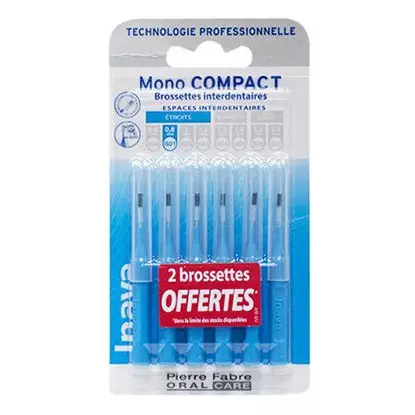INAVA 4 Brossettes interdentaires + 2 offertes étroits 0.8mm