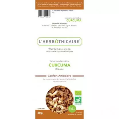 L'herbothicaire tisane curcuma bio 80g