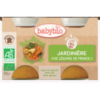 Babybio Jardinière de légumes de france, dès 4 mois, 2*130g