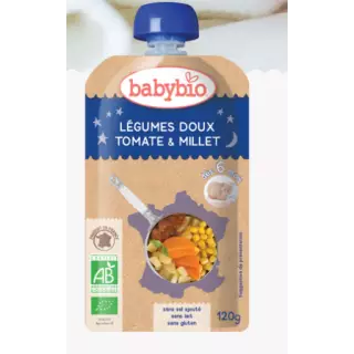 Babybio Légumes doux tomate & millet, dès 6 mois, 120g